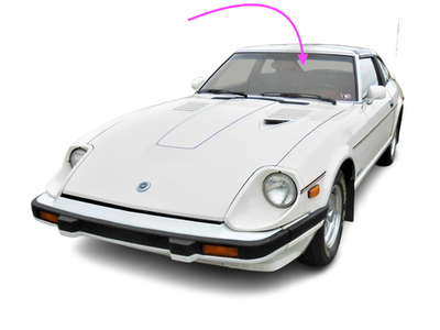 Fits: 1979-1983 Nissan 280ZX 2+2 2 Door Coupe Front Windshield