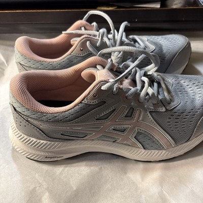 Asics Gel Ortholite ￼Women  US 7.5M Running Shoes Sneakers Gray Pink Amplifoam