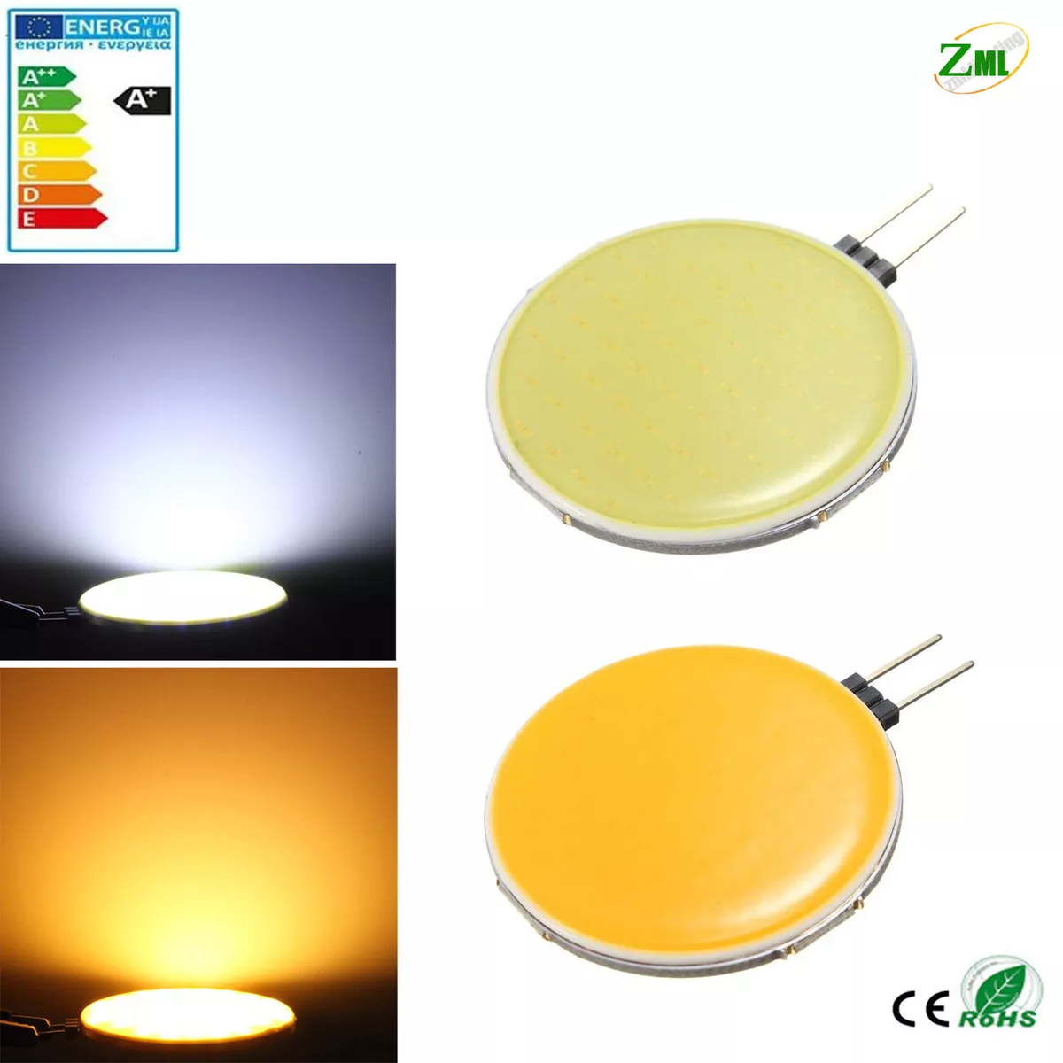 G4 LED COB 12 V Lampada faretto 5W 8W 10W 15W Bianco freddo/caldo 18 30 63  leds