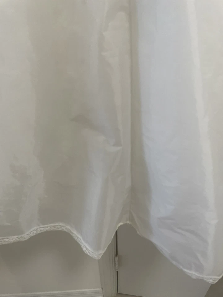 Enagua larga blanca Crinoline talla 8 vintage años 60 Foto 3 de 4