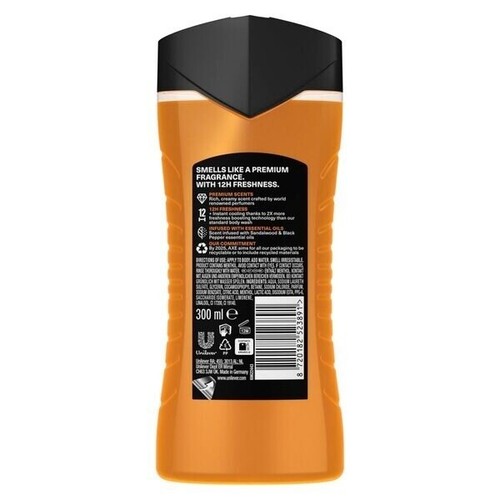 17,19€/L - 6x Axe Duschgel Copper Santal - Brauner Zucker & Pfeffer Duft - 300ml - Bild 2 von 2