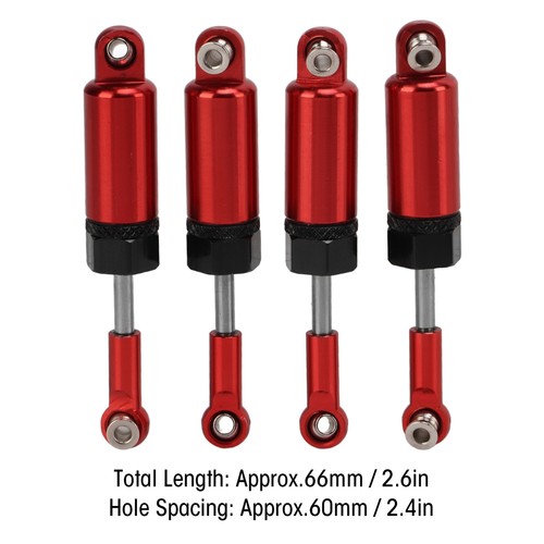 4pcs RC Metal Adjustable Shock Absorber For MN 1/16 Remote Control Car Model BAJ - Picture 2 of 12