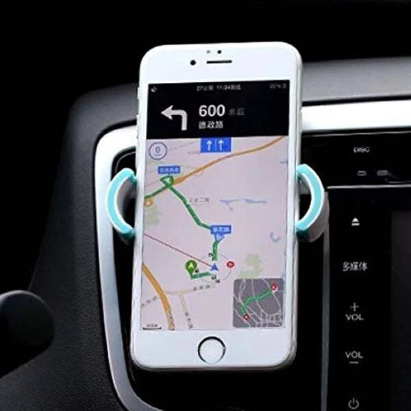 Remax Universal Car Clip Air Vent Holder In White Grey For All Mobile Phone - Image 2 of 4
