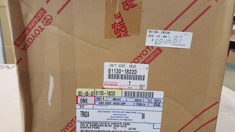 Faro de vidrio estilo euro lado pasajero Toyota Supra 1994-1998 Foto 2 de 3