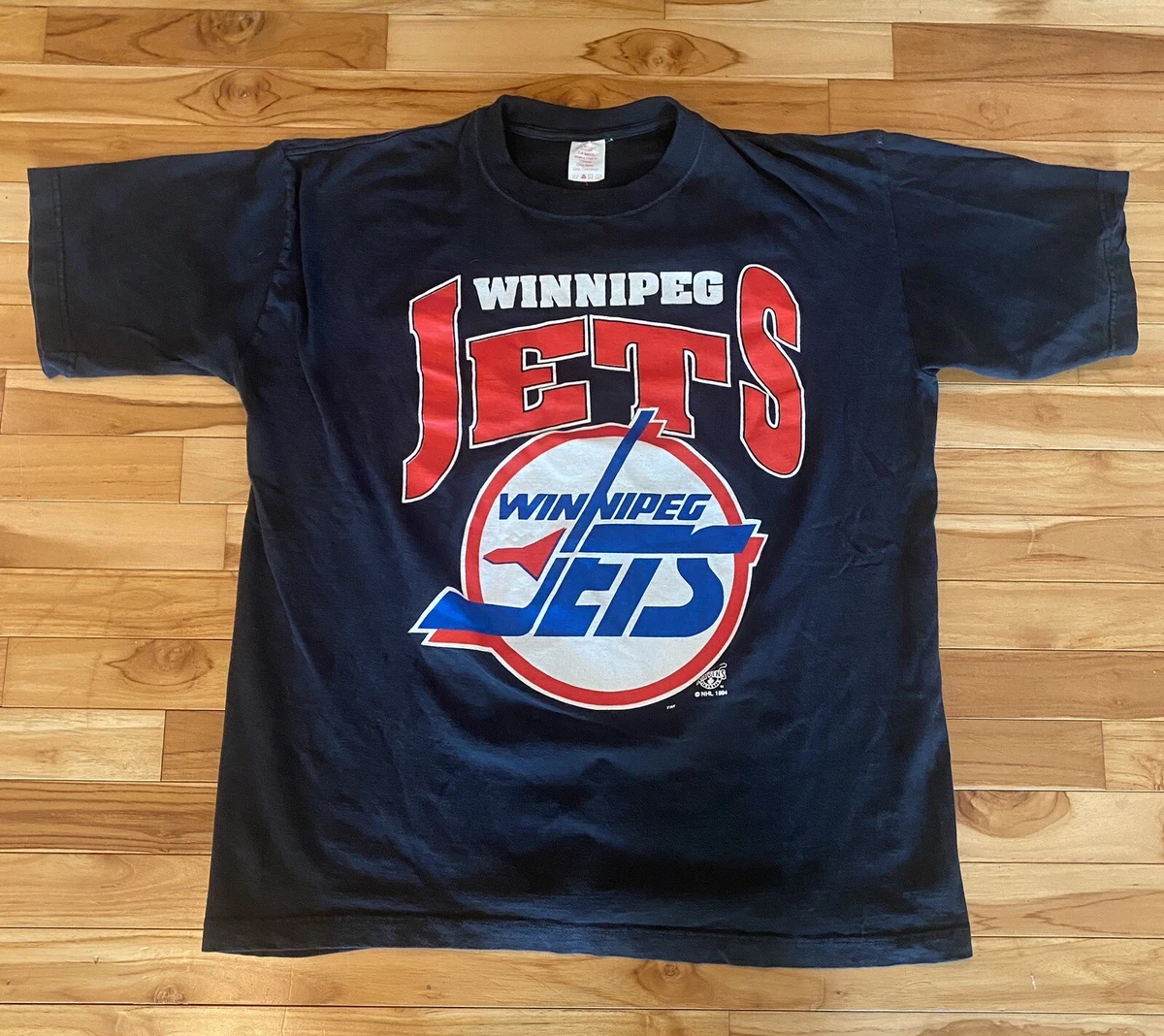 Vintage Winnipeg Jets T Shirt Size XXL NHL Ravens 1994