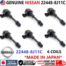 GENUINE Nissan x6 Ignition Coils For 2001-2019 Nissan & Infiniti, 22448-8J11C