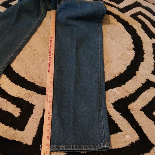 Levi’s 550 Relaxed Fit Made in Mexico Blue Jeans 36x34 Actual Size 35 X 33.5" - Picture 10 of 11