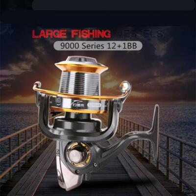 9000 Series Spinning Fishing Reel Full Metal Big Sea Casting Saltwater Surf  | eBay