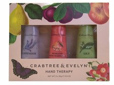 CRABTREE EVELYN Hand Therapy 3pc Lavender, Lily, Pear Pink Magnolia USA MADE