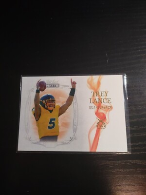 2021 Wild Card Matte White RC Trey Lance Smoking Guns #MSG-6 SP Orange Holo
