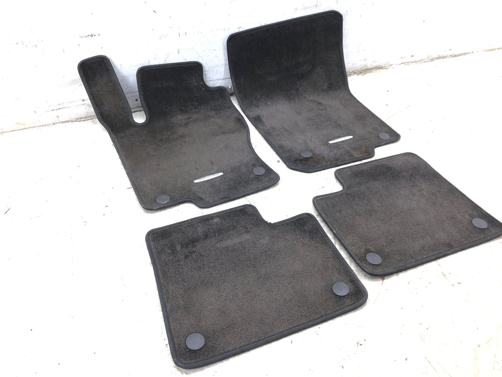 20132016 MERCEDES GLS450 OEM FRONT & REAR FLOOR MAT SET x4 BROWN