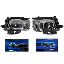2Pcs Front Xenon HID Headlight Left Right for Chevrolet Camaro 2010-2013 Models