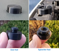 Triumph Adler J2, J3, J4, J5 Portable Typewriter and/or Case Feet (set of 4)