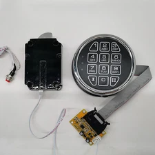 Stack on Gun Safe Lock Replacement with SwingBolt, Fireproof Chrome Keypad EleON