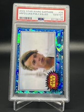 2022 Topps Chrome Sapphire Edition Star Wars Hrfd.Luke/Fmly.Killed PSA 10 26