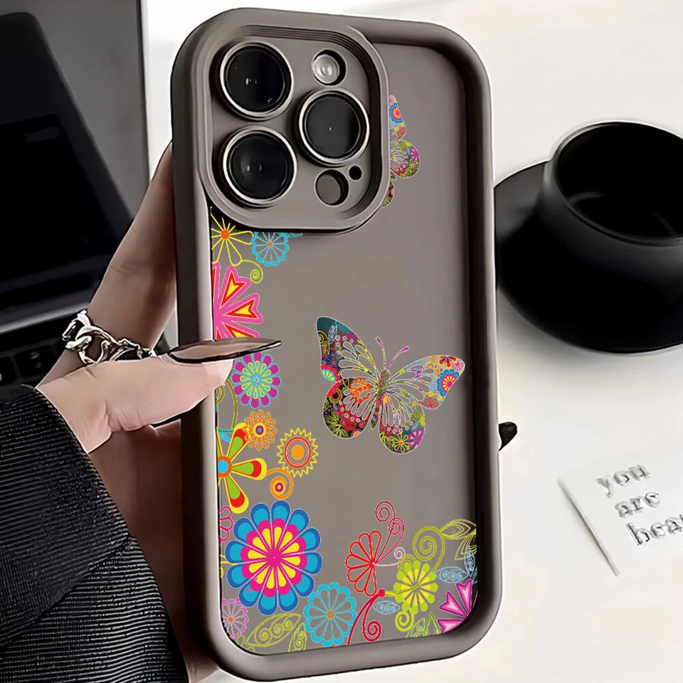 For iPhone Samsung Huawei Xiaomi Butterfly Case Hot Girls ShockProof Phone Cover - Image 4 of 4