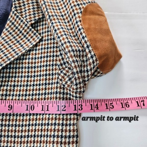 Vintage Jack Tar Boys Blazer Sport Coat Jacket Elbow Patches Multicolor - Picture 15 of 16