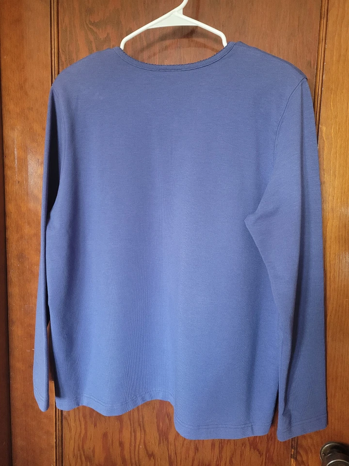 Sudadera para mujer Napa Valley manga larga floral bordada talla grande Foto 2 de 4