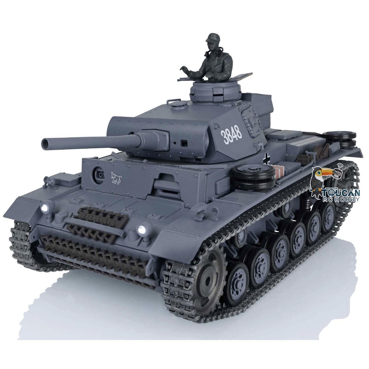 Henglong 1/16 7.0 German Panzer III L RTR RC Tank 3848