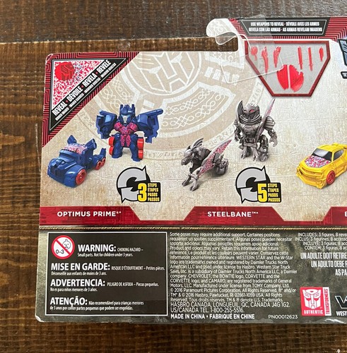 Transformers Last Knight Optimus Prime Steelbane Bumblebee Tiny Turbo Changers - Picture 8 of 8