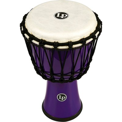 LP World Rope-Tuned Circle Djembe, 7 in. Purple