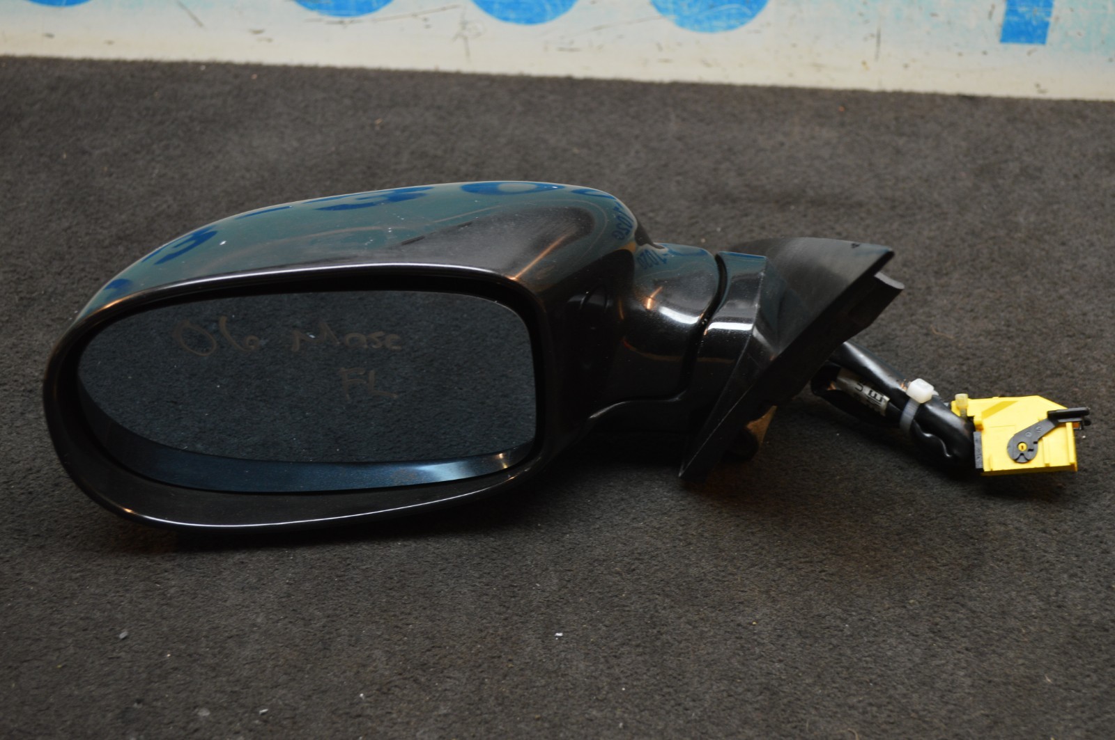 2006 M139 MASERATI QUATTROPORTE FRONT LEFT DRIVER SIDE DOOR MIRROR BLACK