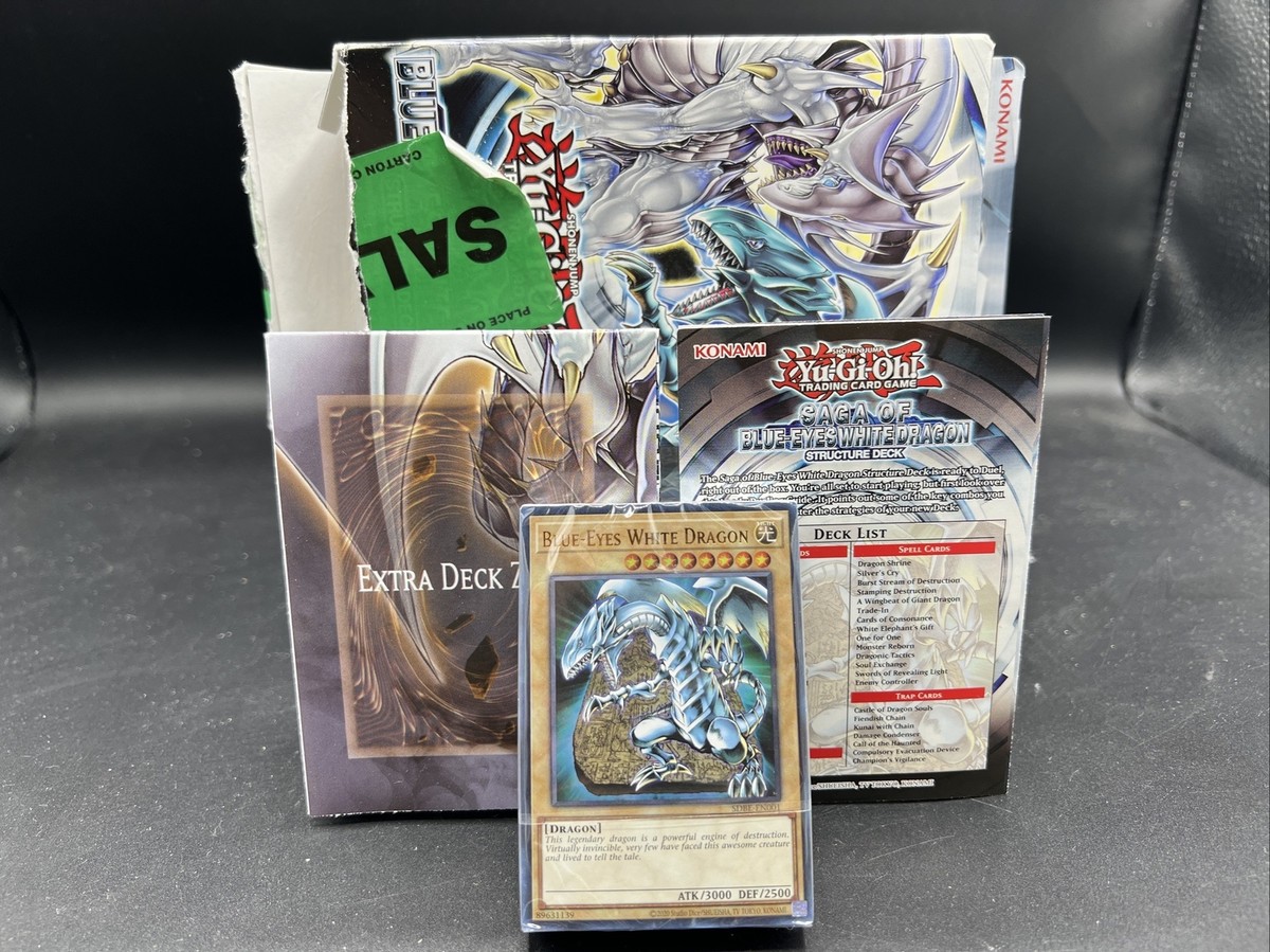 Yu-Gi-Oh! TGC Saga Of Blue Eyes White Dragon Structure Deck 2020 Open Box Yu-Gi-Oh! TGC Saga Of Blue Eyes White Dragon Structure Deck 2020 Open Box