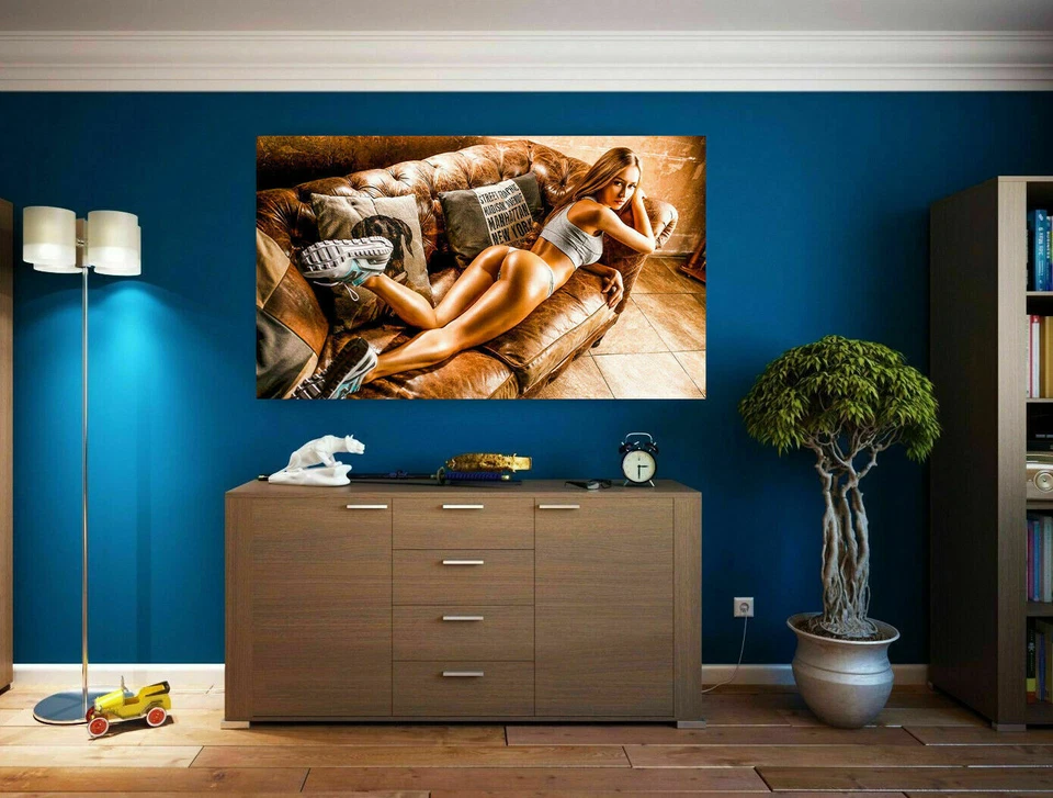 Leinwand Frauen Girls Erotik Bilder Wandbilder - Hochwertiger Kunstdruck - Bild 4 von 4