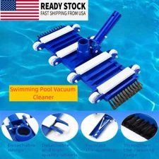 Swimming Pool Suction Head Cleaner with Wheels 14Inch Heavy Duty AdsorbsSediment