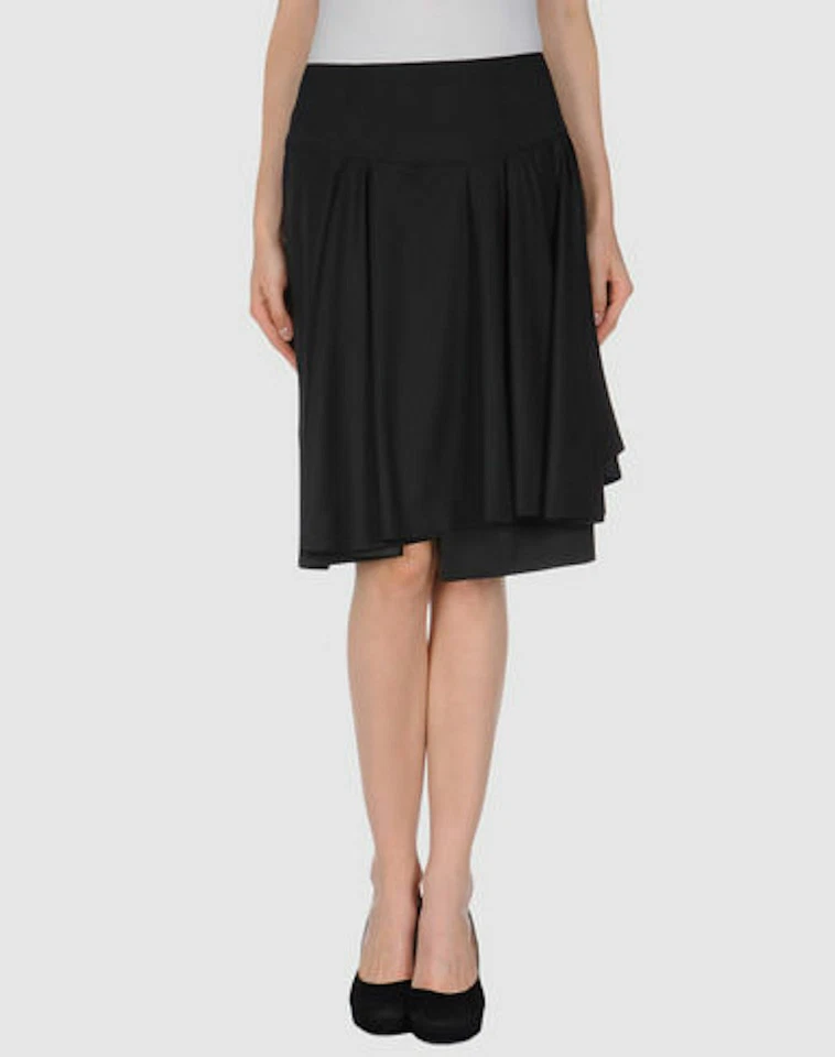 Falda envolvente completa Celine Phoebe Philo $2.3K negra con volantes asimétricos 36Fr/XS/S Foto 2 de 4