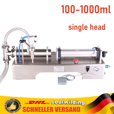 Pneumatische Abfüllmaschine für Cream Shampoo Cosmetic Abfüllanlage 100-1000ml