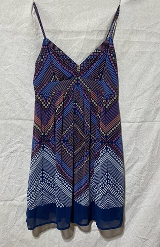 Women's American Eagle Outfitter Navy/Pink Size 0 Sun Dress Cotton Lining