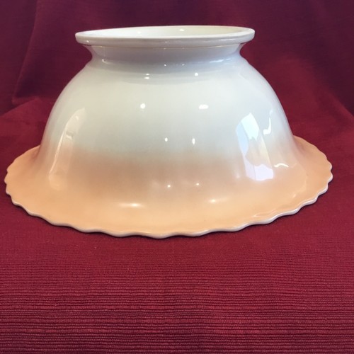C. TIELSCH & CO. ANTIQUE BOWL ,GOLD LEAVES, PINK CENTER AND PEACH OUTER RIM - Picture 8 of 12