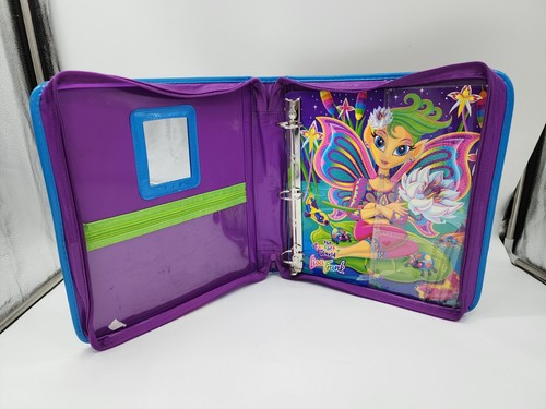 Vintage Lisa Frank Nixie the Pixie Fairy 3 Ring Zip Up Binder Large 13" Tall - Picture 3 of 20