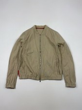 Prada Sport Red Tab Basic Cotton/Metal Bomber Jacket