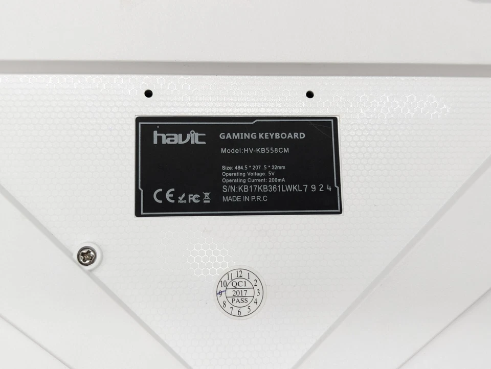 Havic White Keyboard HV-KB558CM Backlit & Lvlup Light Up Pro Gaming Mouse - Image 4 of 4