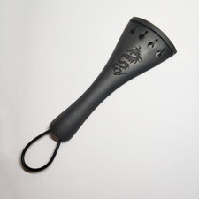 4/4 Size Violin Carved Tailpiece Ebony Wood Dragon Totems Carving Custom