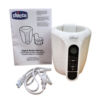 Chicco NaturalFit Digital Bottle & Baby Food Warmer with Auto Shut-Off BPA Free