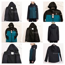 Nwt Hurley Ladies’ Mixed Media Jacket In Teal Colors
