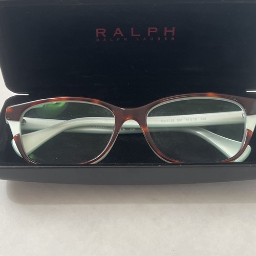 RALPH RA7126 601Butterfly Shiny Dark Havana Mint Accents Eyeglasses Frames Only - Picture 7 of 7