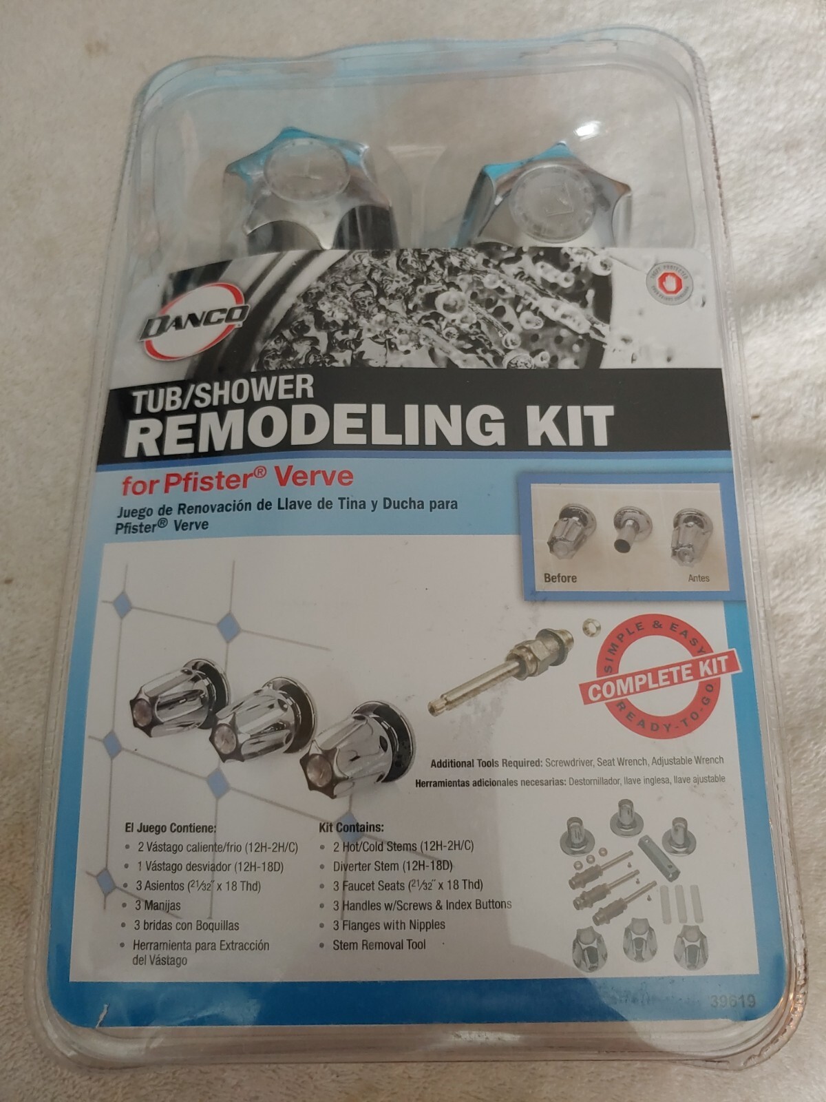 Danco Tub/Shower Remodeling Kit for Pfister Verve 2 or 3 Handle Facuets 39619 eBay