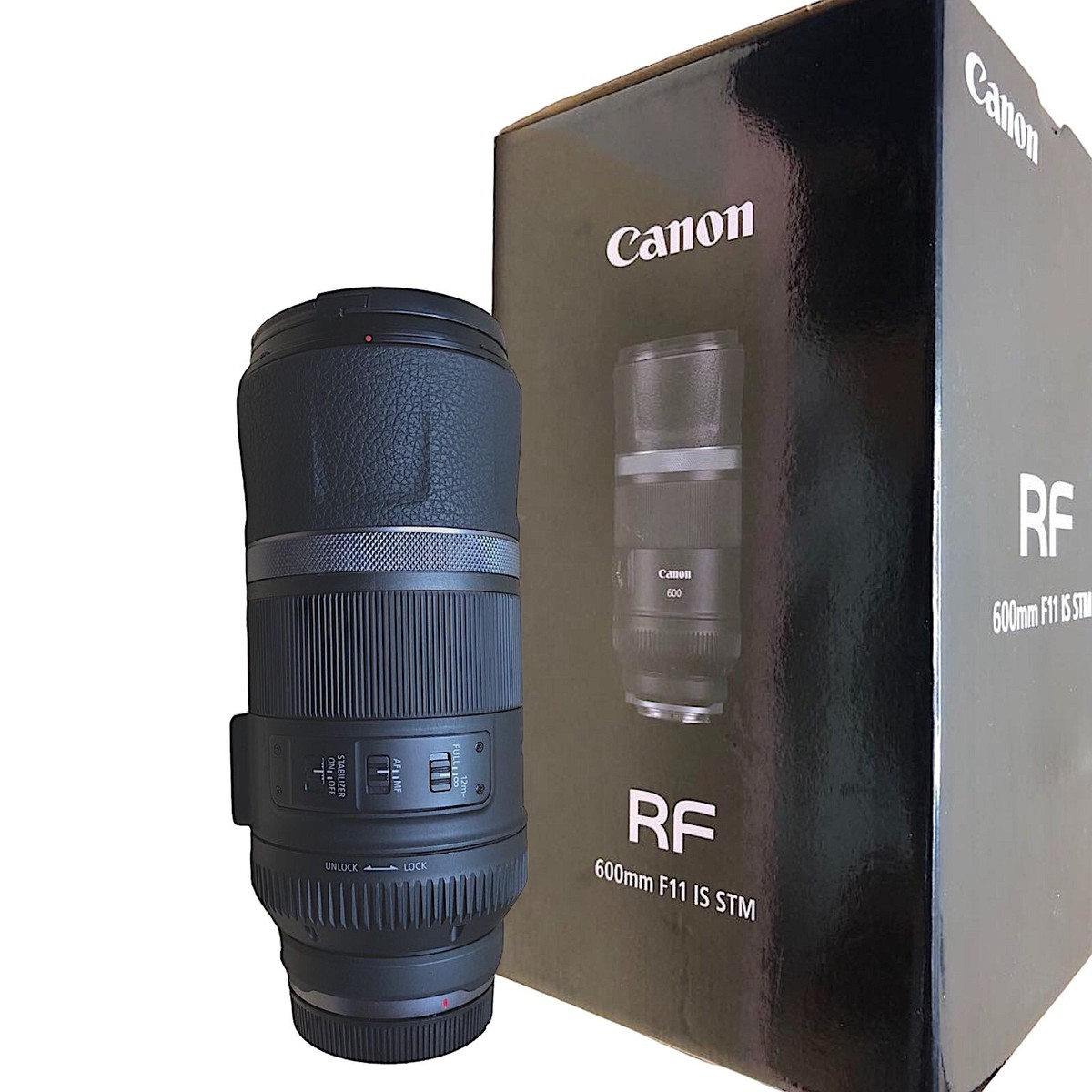 【美品】Canon rf 600mm f11 is stm New CANON RF 600mm f/11 IS STM Lens for R Series Mirrorless
