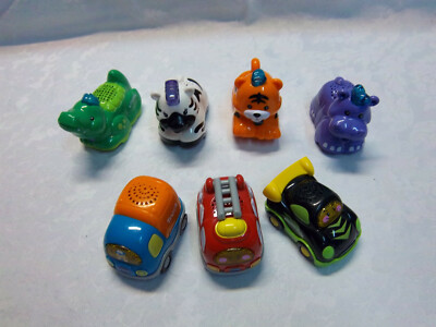 7 Vtech Go Go Smart Animals Hippo Tiger Zebra Alligator Truck Racecar Fire Truck