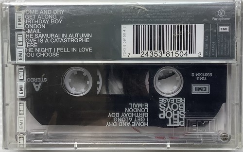 Pet Shop Boys Release Original Thailand Cassette Seal - Picture 2 of 2