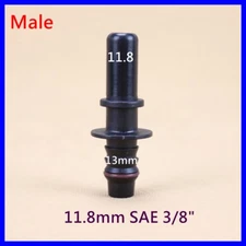 11.8mm SAE 3/8"10mm Male Nylon Fuel Line Quick Connect Release Hose Disconnect