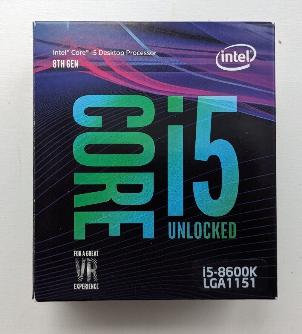 Intel Core i5-8600K 3.6 GHz LGA 1151 Hexa-Core Processor CPU Intel Core i5-8600K 3.6 GHz LGA 1151 Hexa-Core Processor CPU