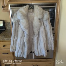 Stunning Fox Fur Coat By Chloe! Luxury Winter Jacket Women Size M