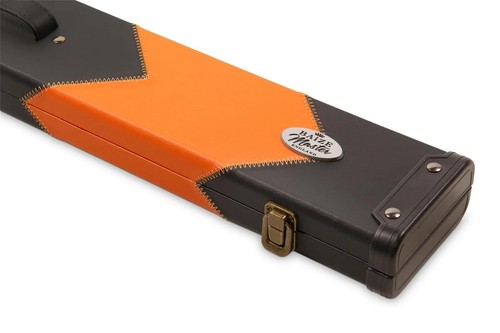 Baize Master 2 Piece 3 SLOT ORANGE ARROW Pool Snooker Pool Case - Holds 1 Cue - Picture 6 of 6