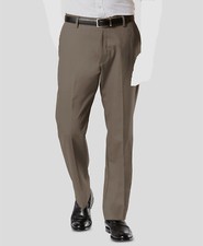  125 Dockers Men's 30W 32L Brown Trousers Straight Leg Stretch Khaki Chino Pants