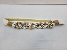 Vintage Carolyn Tanner Designs Womens Braided Waist Belt Beaded Art To Wear